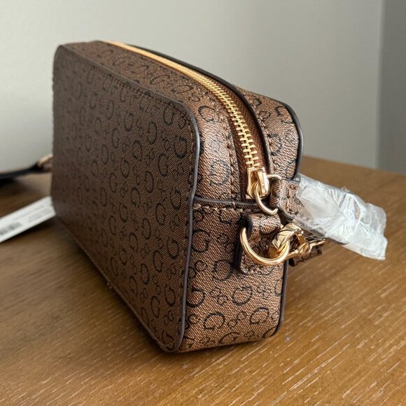 Guess Brown Logo Crossbody Handbag NWT - Picture 4 of 11